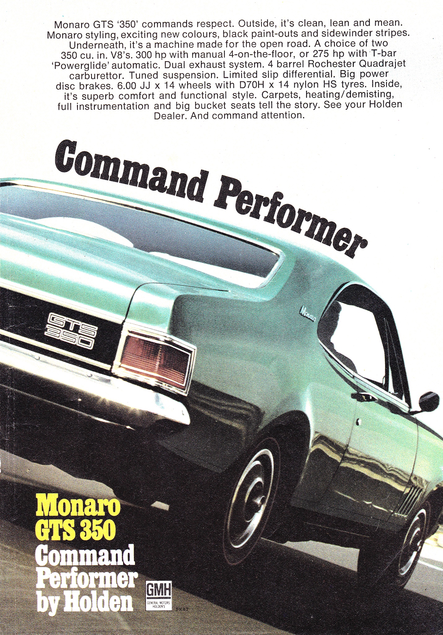 1970 HG Holden Monaro 350-GTS